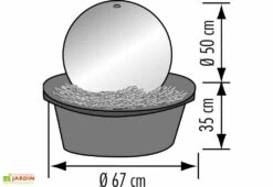 Fontaine Jardin Inox Pacific -Garantia Soldes 24004 schema pacific web