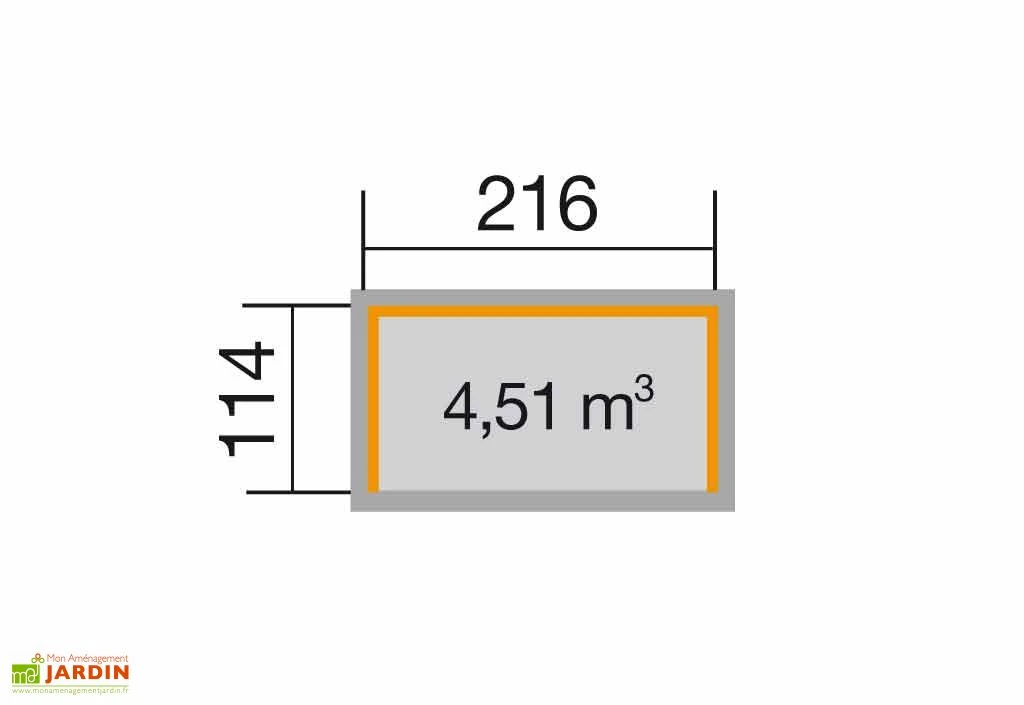 Abri Buches 4 Stères Multifonctions 19 Mm (114x216x204) 4 Abri Buches 4 Stères Multifonctions 19 Mm (114x216x204) – Image 2