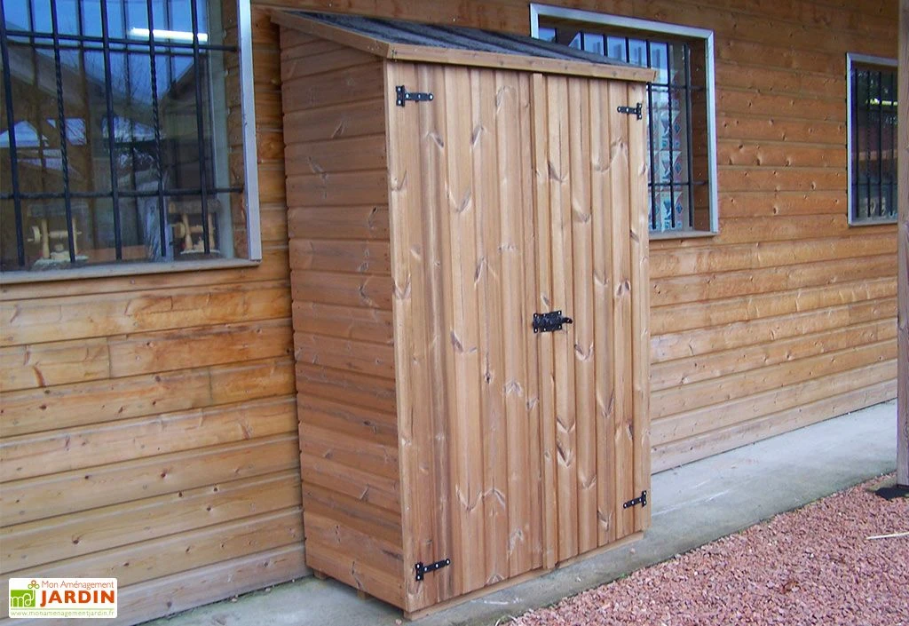 Armoire De Jardin En Bois Traité THT Avec étagères 1,24 X 2 M 3 Armoire De Jardin En Bois Traité THT Avec étagères 1,24 X 2 M