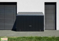 Abri à Vélos En Acier Galvanisé Anthracite 1,74 M² 10 Abri à Vélos En Acier Galvanisé Anthracite 1,74 M² -Garantia Soldes abri velos acier galvanise anthracite