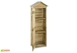 Armoire De Jardin En Bois De Pin Erra 63 X 43 X 181 Cm -Garantia Soldes armoire jardin bois simia