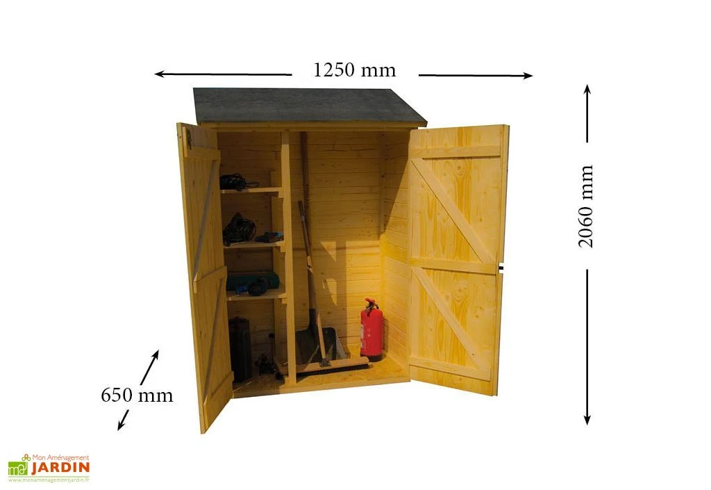 Armoire De Rangement Bois 16mm - 125 X 65 X 206 Cm 5 Armoire De Rangement Bois 16mm - 125 X 65 X 206 Cm – Image 3