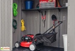 Lifetime Armoire De Jardin En Résine Effet Bois - 2,1 M² -Garantia Soldes armoire rangement exterieur lifetime