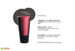 Pot De Fleurs En Plastique Open M Simple Ou Double Paroi (Ø 80 X 80 Cm) 8 Pot De Fleurs En Plastique Open M Simple Ou Double Paroi (Ø 80 X 80 Cm) -Garantia Soldes avantages pot fleurs double paroi