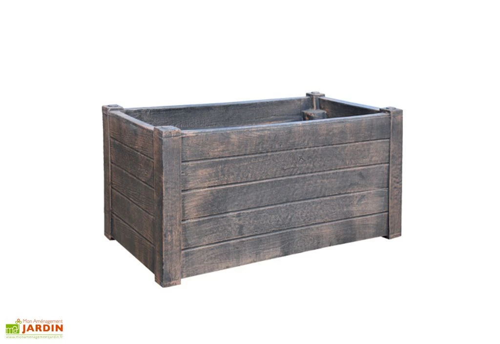 Roto Bac à Fleurs Teak L (60x30x30cm) 3 Roto Bac à Fleurs Teak L (60x30x30cm)