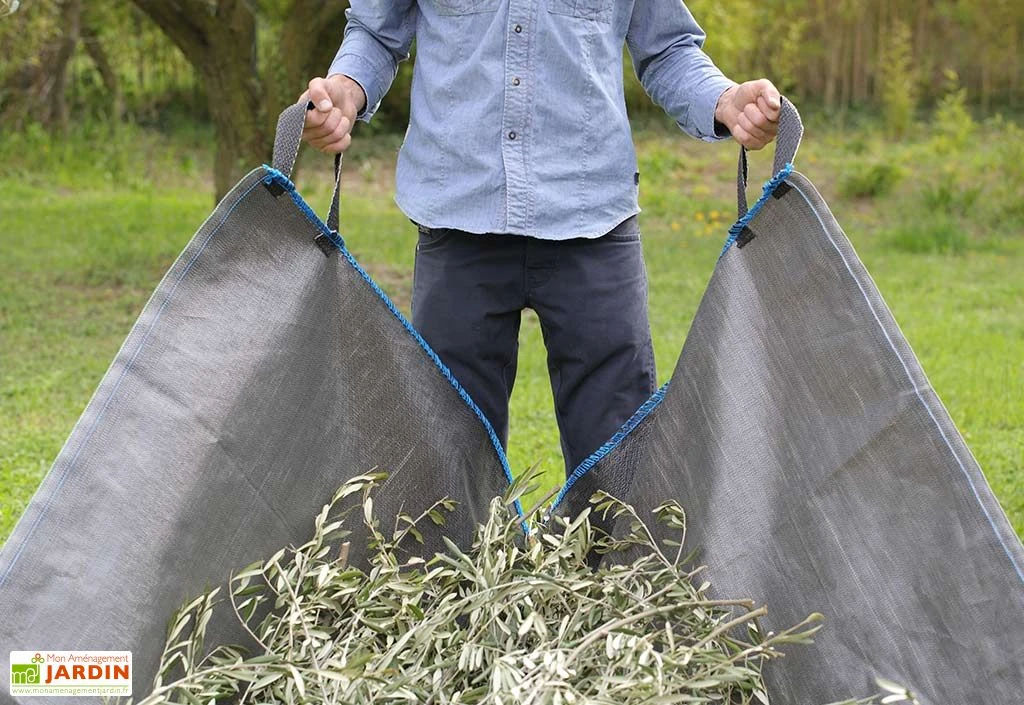 Bâche De Ramassage Jardin En Polypropylène Avec Poignées 340 X 200 Cm 5 Bâche De Ramassage Jardin En Polypropylène Avec Poignées 340 X 200 Cm – Image 3
