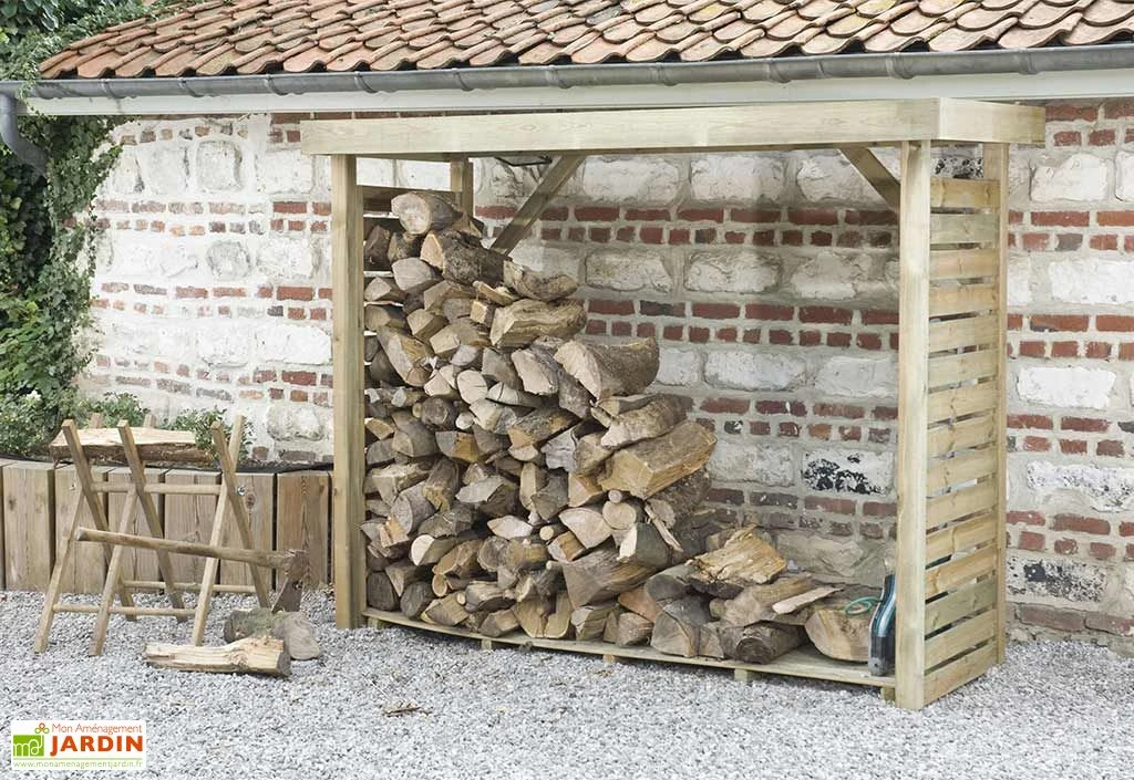 Abri Range Bûche En Bois Traité 2,8 M³ - Dallas XL 4 Abri Range Bûche En Bois Traité 2,8 M³ - Dallas XL – Image 2