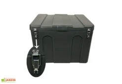 Coffre De Jardin Avec Grenouillères Cadenassables – 140 L -Garantia Soldes coffre de jardin gris anthracite