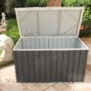 Coffre De Jardin En Métal Gris Anthracite Duramax - 174 X 73 X 73 Cm 2 Coffre De Jardin En Métal Gris Anthracite Duramax - 174 X 73 X 73 Cm -Garantia Soldes coffre de rangement metal 130 1