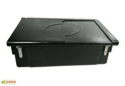 Coffre De Jardin Avec Poignées + Grenouillères + Cadenas – 100 L -Garantia Soldes coffre jardin 100l cadenas noir
