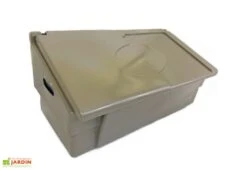 Coffre De Jardin Avec Poignées – 100 L -Garantia Soldes coffre jardin 100l taupe 1