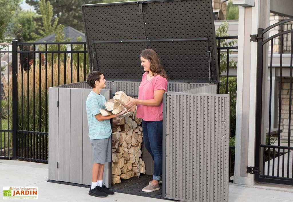 Lifetime Coffre De Rangement Extérieur En Résine Effet Bois - 2407 L 7 Lifetime Coffre De Rangement Extérieur En Résine Effet Bois - 2407 L – Image 5