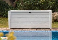 Garantia Soldes 27 Coffre De Jardin Et Piscine Keter Blanc En Résine – Pool Box 455 L