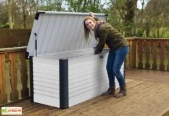 Coffre De Rangement Design En Métal PatioBox 187x78,5x72cm (4 Coloris)
