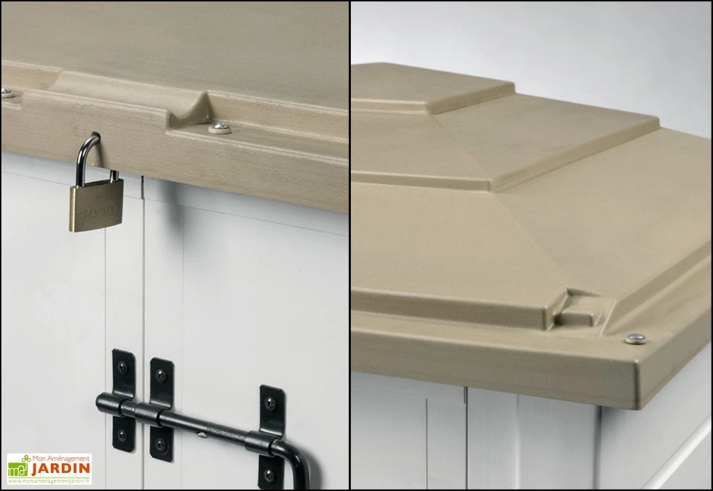 Coffre De Rangement Multifonction En PVC 1100L 122x82x130cm 8 Coffre De Rangement Multifonction En PVC 1100L 122x82x130cm – Image 6