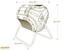 Composteur Rotatif 303L En Polyéthylène Lifetime 11 Composteur Rotatif 303L En Polyéthylène Lifetime -Garantia Soldes composteur polyethylene lifetime 303 l