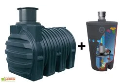 Cuve Récupérateur Eau Enterrée 3200L Nappes Souterraines + Biovitor -Garantia Soldes cuve eau enterree avec biovitor g0002171