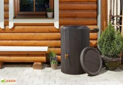 Garantia Récupérateur D’eau De Pluie 220 L Avec Robinet Et Collecteur – Madera 9 Garantia Récupérateur D’eau De Pluie 220 L Avec Robinet Et Collecteur – Madera -Garantia Soldes cuve eau pluie decorative effet bois 220l madera