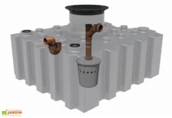 Cuve De Récupération D’eau De Pluie Enterrée – 3000 L Plate -Garantia Soldes cuve plate recuperation eau pluie greenlife 3000l biovitor