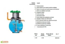 Cuve Rétention D'Eau De Pluie 2200 L -Garantia Soldes cuve retention eau pluie