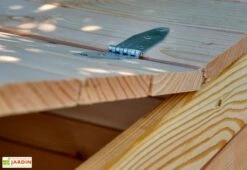 Composteur En Bois Douglas 850 L – 129 X 70 X 105 Cm 9 Composteur En Bois Douglas 850 L – 129 X 70 X 105 Cm -Garantia Soldes detail couvercle composteur jardin bois