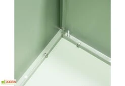 Jardinière Cube Vert Cactus En Métal Thermolaqué – 50 X 50 X 50 Cm -Garantia Soldes detail interieur cube jardin hg08976105