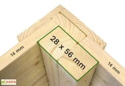 Abri à Vélos En Bois De Sapin Brut Cykel 2,1 M² 11 Abri à Vélos En Bois De Sapin Brut Cykel 2,1 M² -Garantia Soldes details abri velos bois cykel