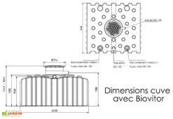 Cuve De Récupération D’eau De Pluie Enterrée – 5000 L Plate -Garantia Soldes dimensions cuve 5000l greenlife biovitor