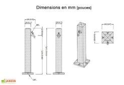 Garantia Fontaine De Jardin En Polyéthylène 100 Cm Wood Imitation Bois -Garantia Soldes fontaine jardin exterieur polyethylene bois 100cm wood garantia