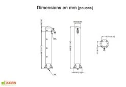 Garantia Fontaine De Jardin En Polyéthylène Gris 90 Cm Rondo -Garantia Soldes fontaine jardin exterieur polyethylene gris 90cm rondo garantia
