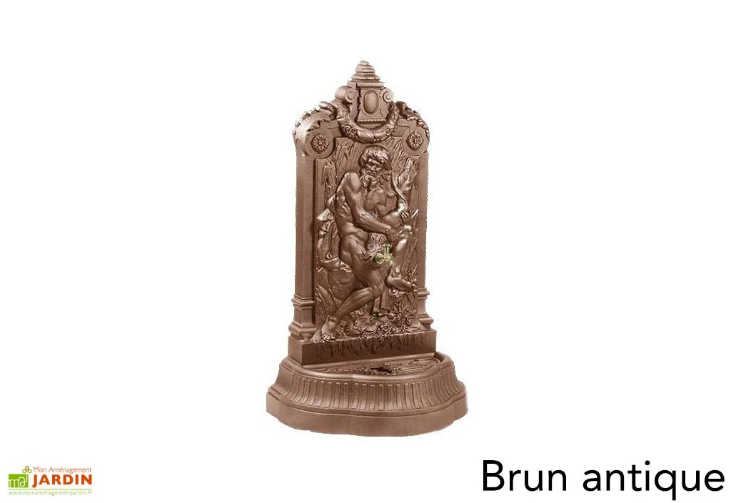 Fontaine De Jardin Murale En Fonte Neptune + Robinet Colvert 4 Fontaine De Jardin Murale En Fonte Neptune + Robinet Colvert – Image 2