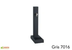 Fontaine De Jardin En Fonte Borne Pixel Avec Vasque -Garantia Soldes fontaine jardin fonte dommartin pixel vasque gris 7016