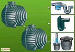 Kit Cuve Recuperateur Eau Enterree 12000 L -Garantia Soldes g0002028