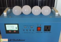 Station D’énergie Solaire SHS1265 Onduleur Hybride + Panneau 150 W -Garantia Soldes generateur solaire ampoule led