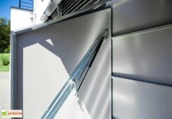 Abri à Vélos En Acier Galvanisé Anthracite 1,74 M² 12 Abri à Vélos En Acier Galvanisé Anthracite 1,74 M² -Garantia Soldes interieur abri velos metal trimetals