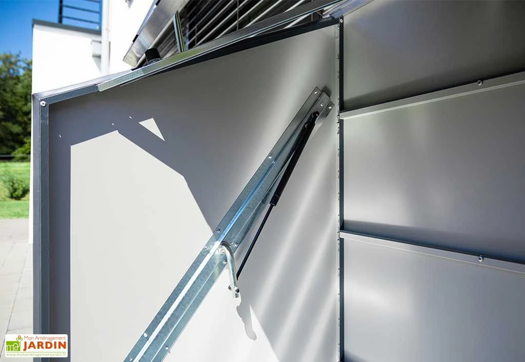 Abri à Vélos En Acier Galvanisé Anthracite 1,74 M² 7 Abri à Vélos En Acier Galvanisé Anthracite 1,74 M² – Image 5
