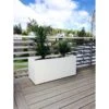 Jardinière En Béton Fibré Retkube 100 (100x40) -Garantia Soldes jardiniere beton renforce blanc 100x40cm