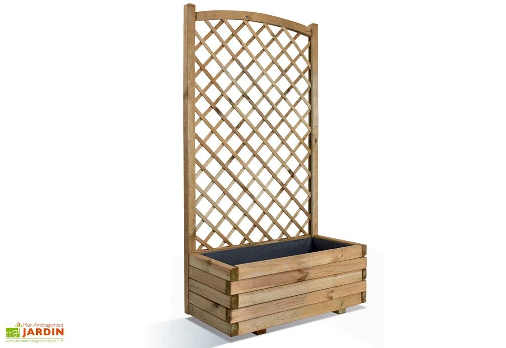 Bac à Fleurs Lierre Arc 80 (80x40x152) 3 Bac à Fleurs Lierre Arc 80 (80x40x152)