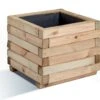 Bac à Fleurs Stockholm 40 Carré (40x40x33) -Garantia Soldes jardiniere en bois cube stockholm