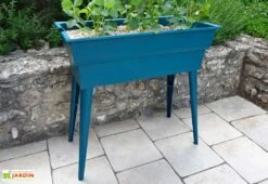 Jardinière Calipso Maxi Basic 40L + Pieds Amovibles – Bleu Canard -Garantia Soldes jardiniere polypropylene 40l pieds amovibles calipso maxi basic bleu canard 1