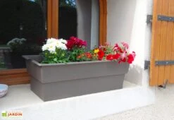 Jardinière Calipso Maxi Basic 40L + Pieds Amovibles – Taupe -Garantia Soldes jardiniere polypropylene 40l pieds amovibles calipso maxi basic taupe 1