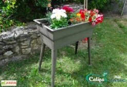 Jardinière Calipso Maxi Basic 40L + Pieds Amovibles – Taupe -Garantia Soldes jardiniere polypropylene 40l pieds amovibles calipso maxi basic taupe 6