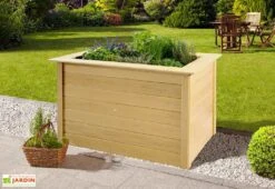 Jardinière Surélevée En Bois D’Épicéa Weka 120 X 79 Cm (5 Coloris)