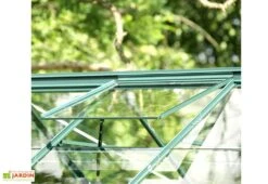 Serre De Jardin En Verre Trempé Lams 7,3 M² - Allium Vert 10 Serre De Jardin En Verre Trempé Lams 7,3 M² - Allium Vert -Garantia Soldes lucarnes de toit verte serre venus 7500 lams