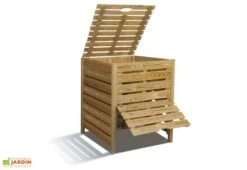 Composteur Bois Avec Trappe Et Couvercle - 800 L
