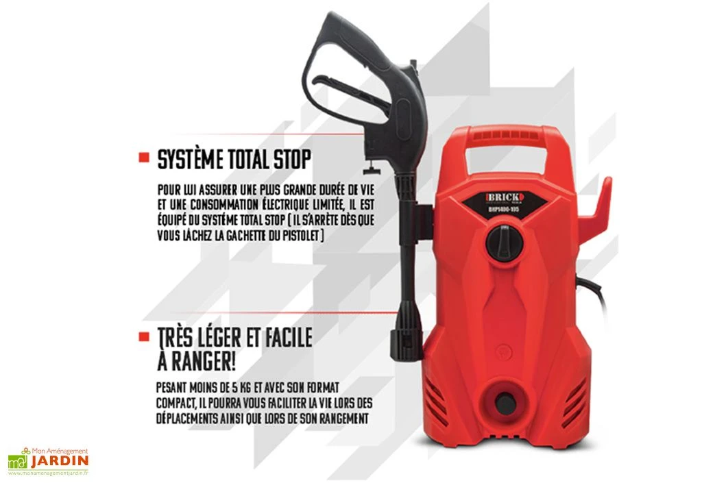 Nettoyeur Haute Pression électrique – 1400 W 5 Nettoyeur Haute Pression électrique – 1400 W – Image 3