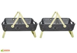 Paniers De Récolte Kajo 20L – 58 X 38 X 15 Cm (lot De 2) -Garantia Soldes panier recolte kajo 20 jaune pastel