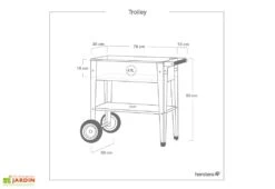 Jardinière Sur Pieds En Acier Avec Roues – Barcelona Liso -Garantia Soldes plan dimensions carre jardin