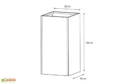 Jardinière Haute En Métal Thermolaqué – 50 X 50 X 100 Cm 9 Jardinière Haute En Métal Thermolaqué – 50 X 50 X 100 Cm -Garantia Soldes plan dimensions jardiniere hg08977101