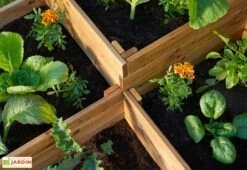 Carré Potager En Bois Autoclave à étages 4 Compartiments - 90 X 90 X 46 Cm 12 Carré Potager En Bois Autoclave à étages 4 Compartiments - 90 X 90 X 46 Cm -Garantia Soldes plantes carre potager